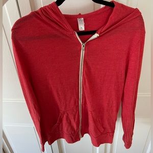 Lightweight zip up hoodie